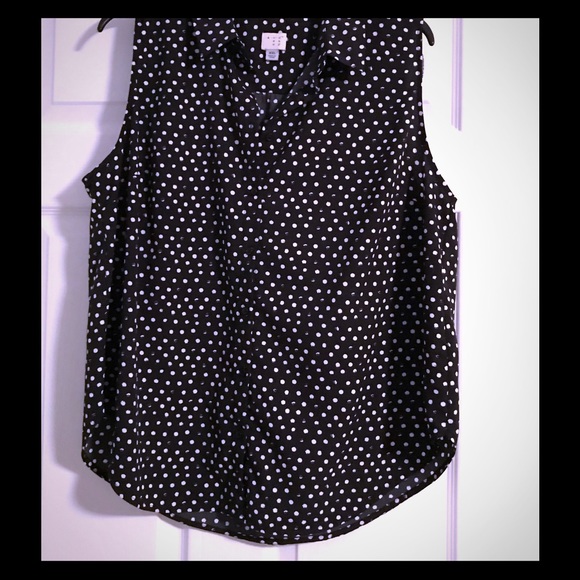 a.n.a polka dot blouse - Picture 1 of 2